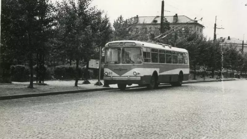 Троллейбус на улицах Петрозаводска, 60-70 гг.